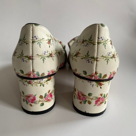 ✨SOLD✨ Gucci Marmont Fringe Loafer Floral/White - Picture 4 of 9